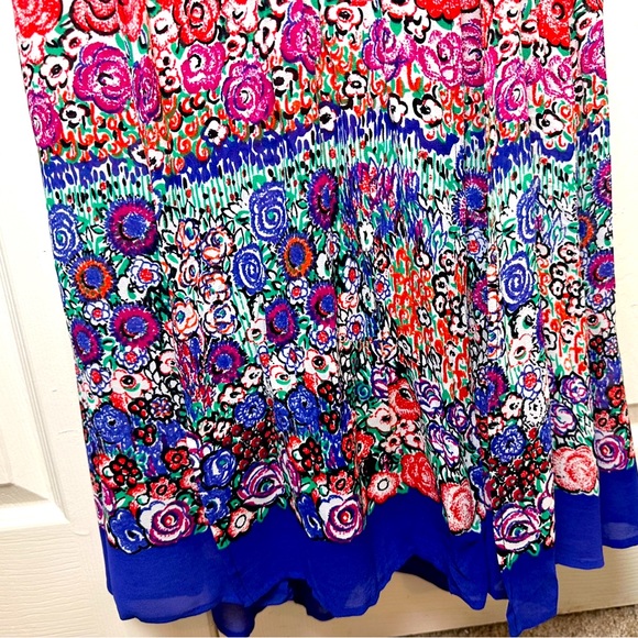 New ASOS 70’s Floral Maxi Dress Cut Out Open Back Long Sleeves Black Purple - Picture 8 of 15